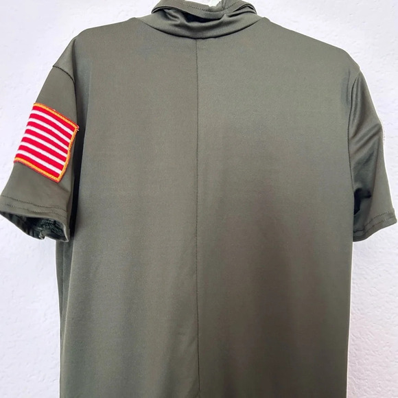 Spirit uniform costume naval jumpsuit Cosplay USA Costume military green sz XS - Picture 7 of 8